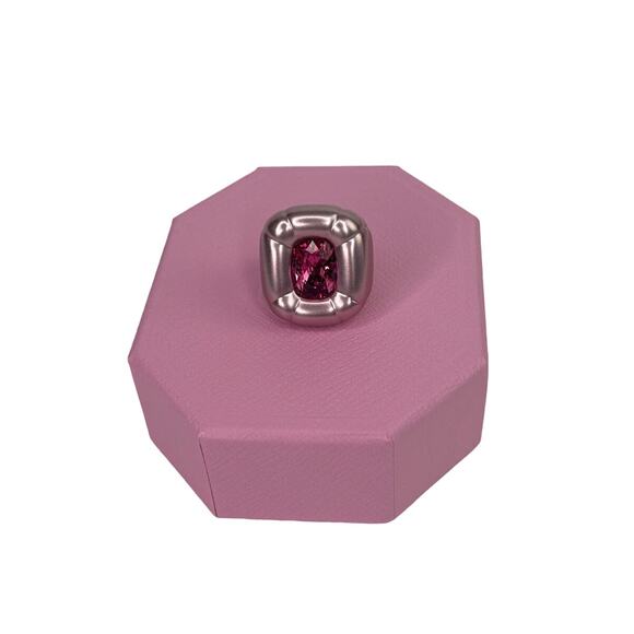 Swarovski Dulcis cocktail ring Cushion cut, Pink 60/9 USA - Picture 2 of 9